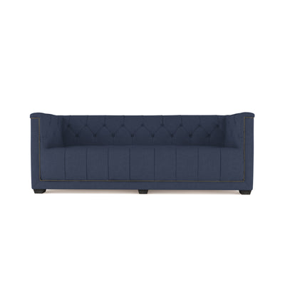 Hudson Sofa - Blue Print Box Weave Linen