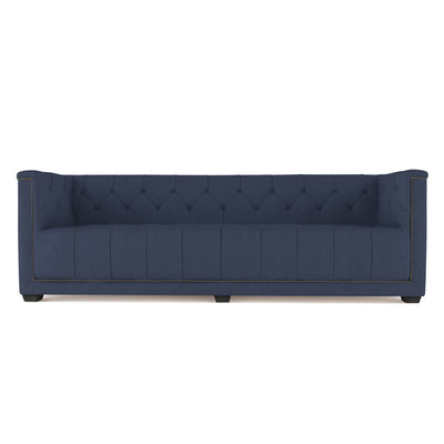 Hudson Sofa - Blue Print Box Weave Linen