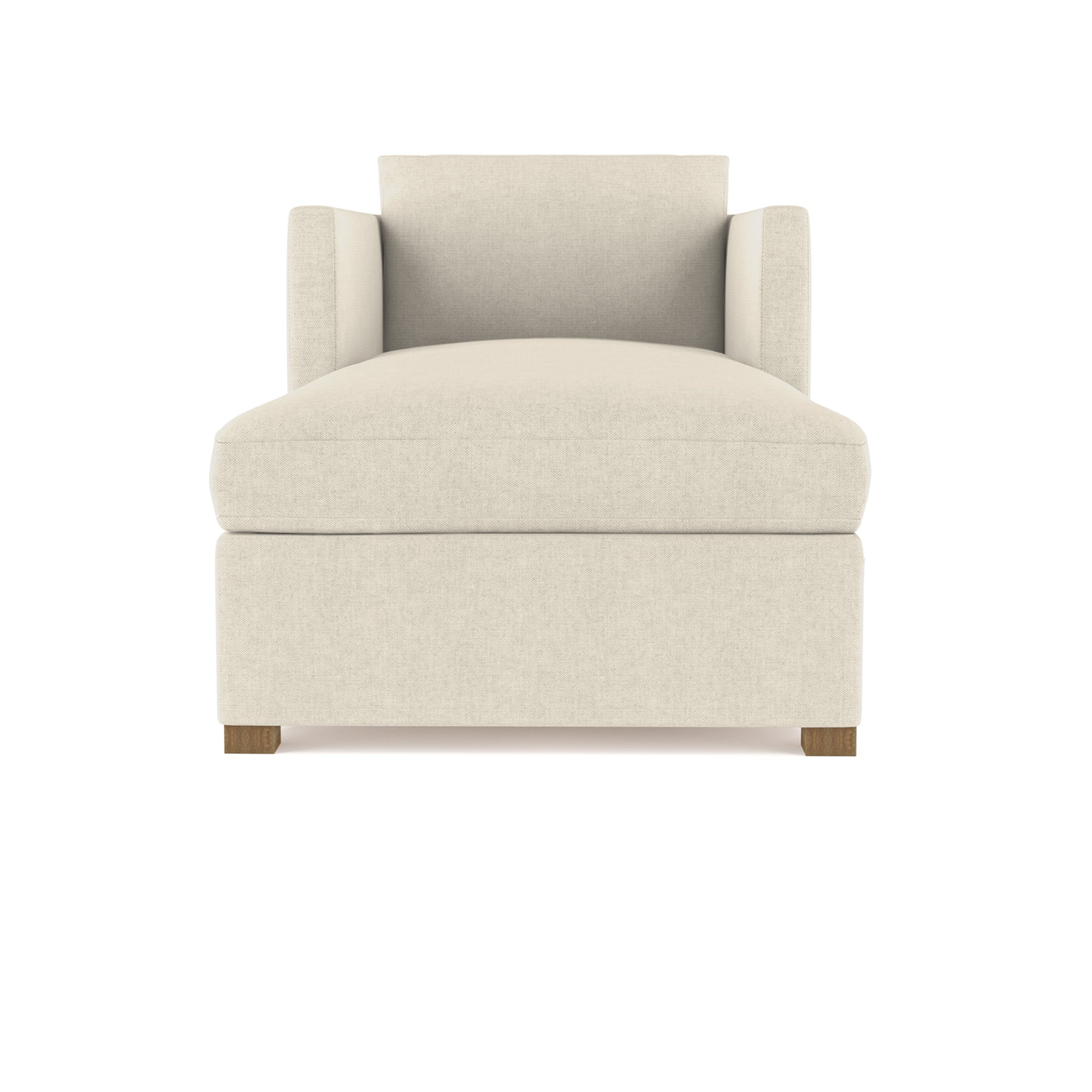 Madison Chaise - Oyster Box Weave Linen