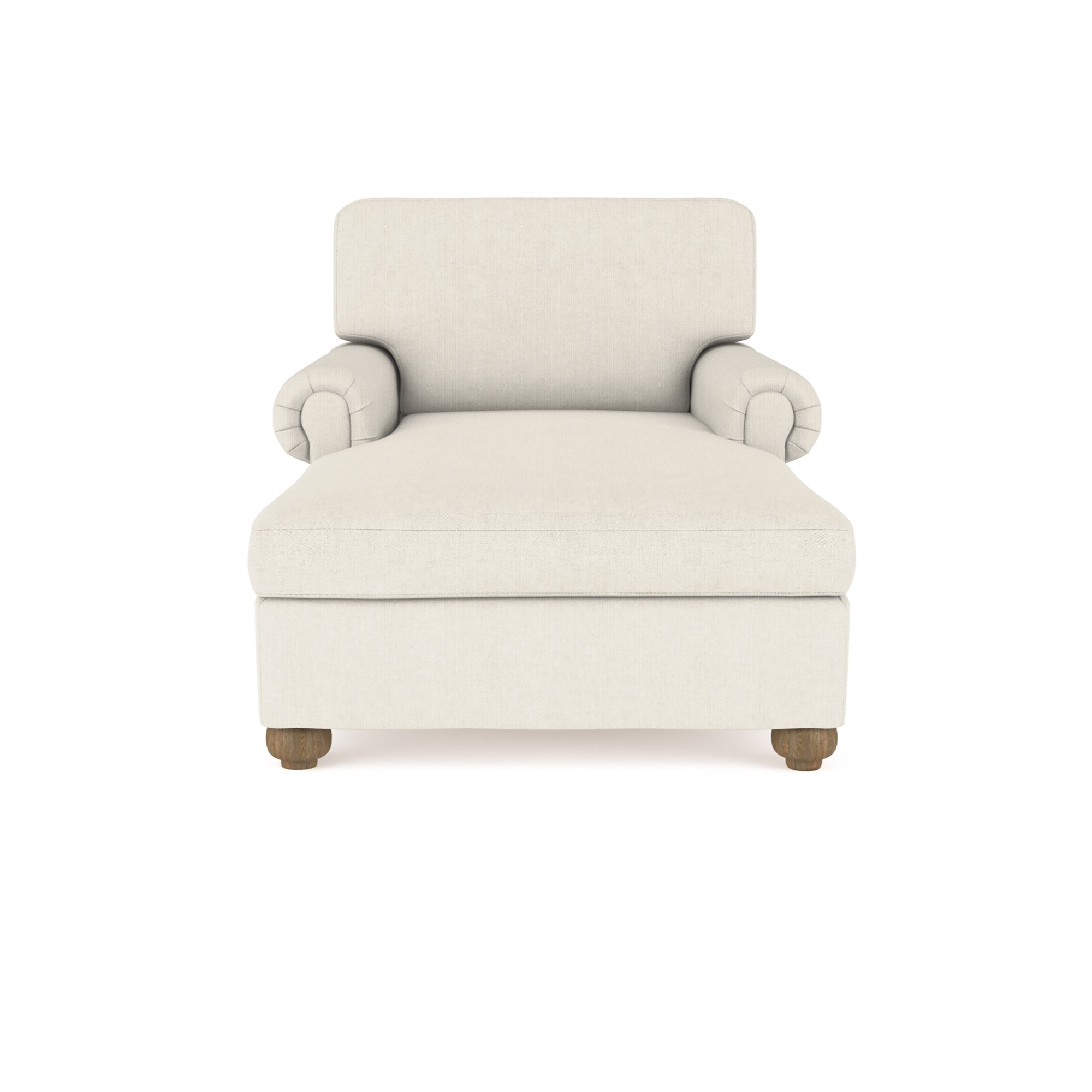 Leroy Chaise - Alabaster Box Weave Linen