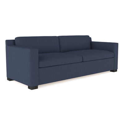 Mercer Sofa - Blue Print Box Weave Linen