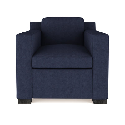 Mercer Chair - Blue Print Plush Velvet