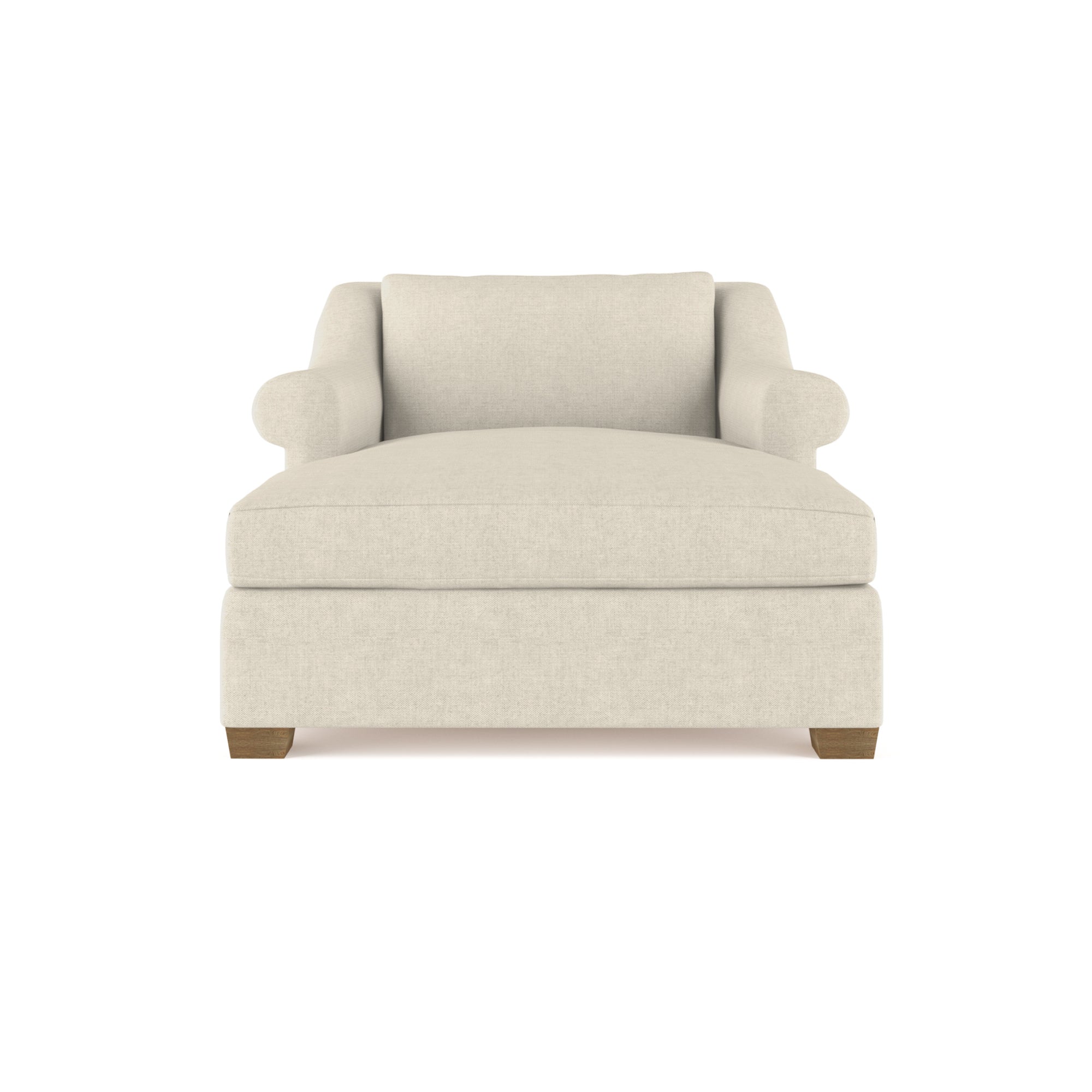 Thompson Chaise - Oyster Box Weave Linen
