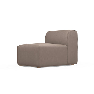 Varick Armless Chair - Pumice Box Weave Linen