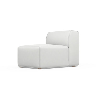 Varick Armless Chair - Blanc Box Weave Linen