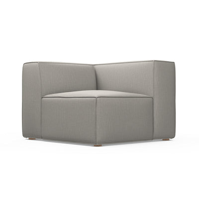 Varick Corner Chair - Silver Streak Box Weave Linen