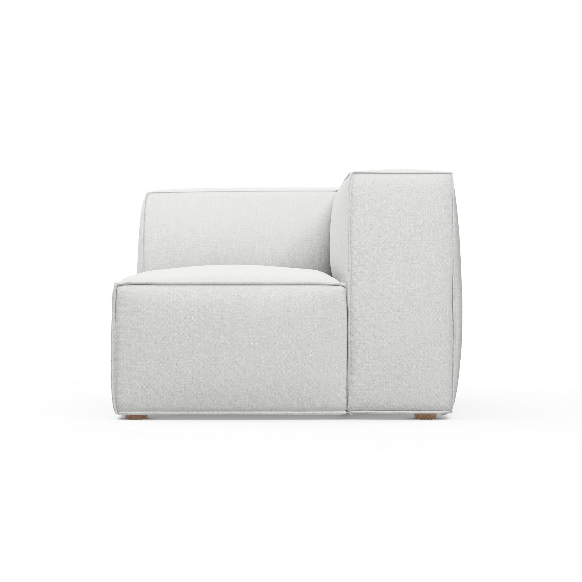 Varick Corner Chair - Blanc Box Weave Linen