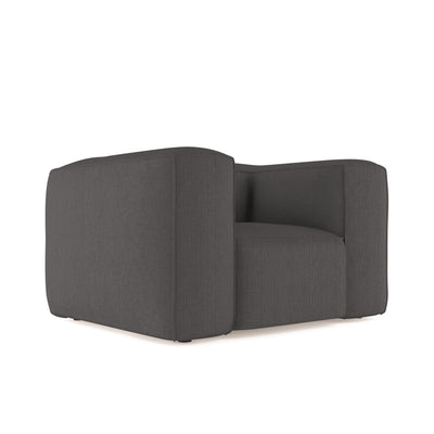 Varick Chair - Graphite Box Weave Linen