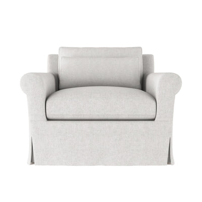 Ludlow Chair - Silver Streak Plush Velvet