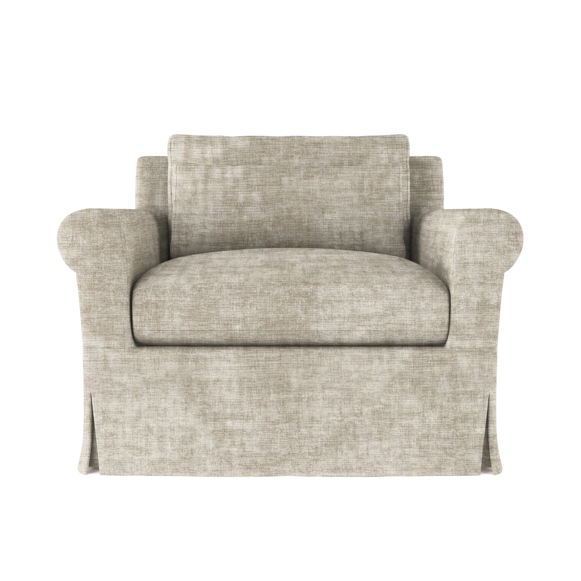 Ludlow Chair - Oyster Crushed Velvet