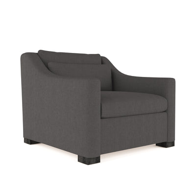 Crosby Chair - Graphite Box Weave Linen