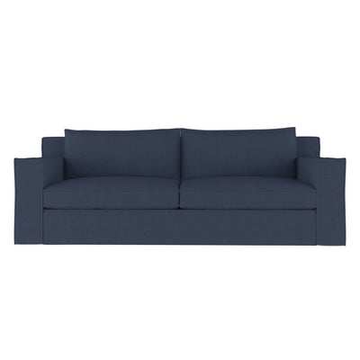 Mulberry Sofa - Blue Print Box Weave Linen