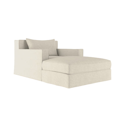 Mulberry Chaise - Oyster Box Weave Linen