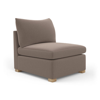 Evans Armless Chair - Pumice Box Weave Linen