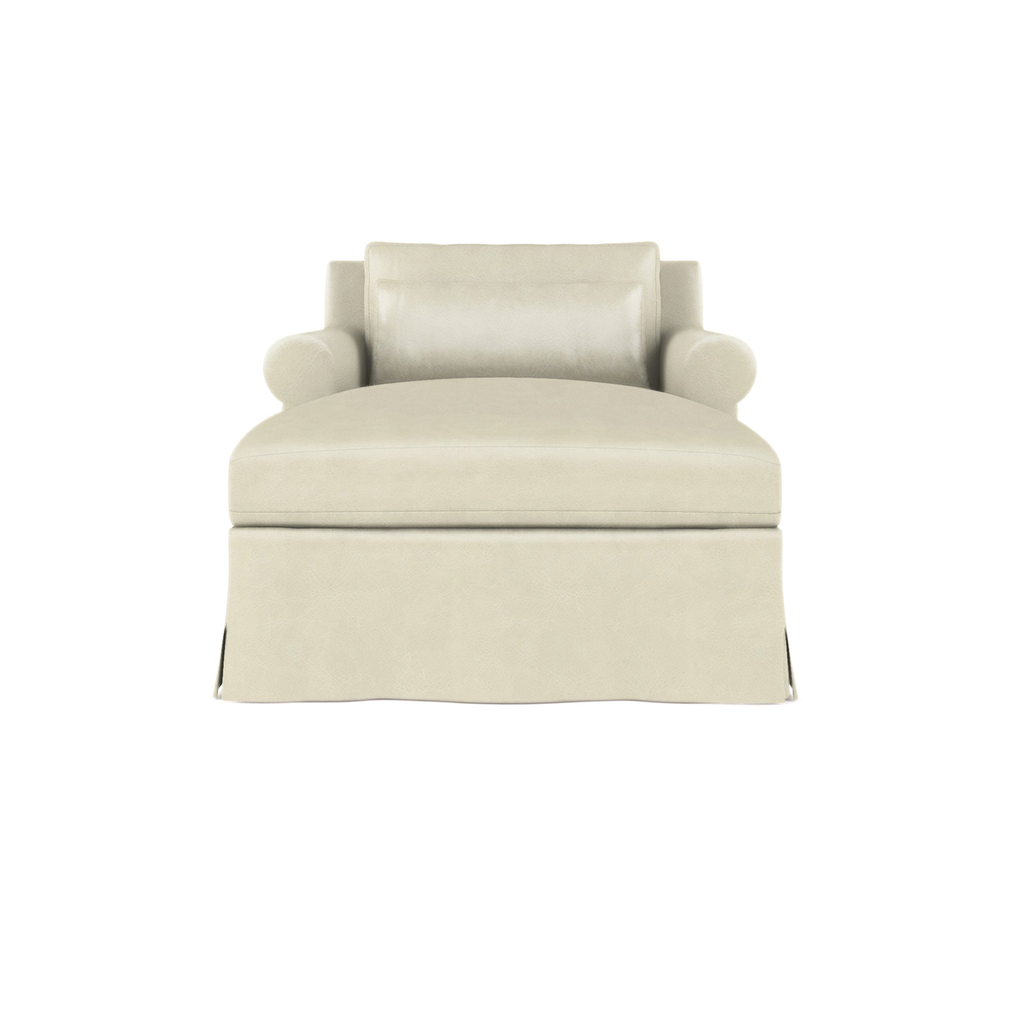 Ludlow Chaise - Alabaster Vintage Leather
