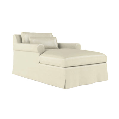 Ludlow Chaise - Alabaster Vintage Leather