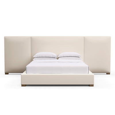 Prospect Extended Panel Bed - Oyster Plush Velvet