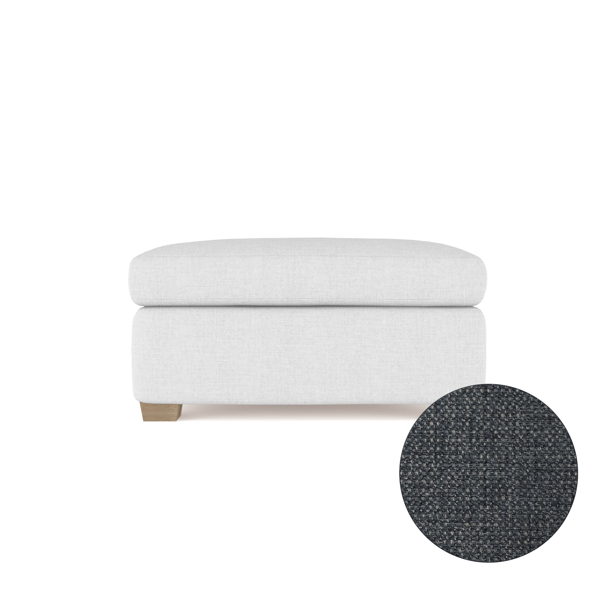 Rivington Ottoman - Bluebell Basketweave