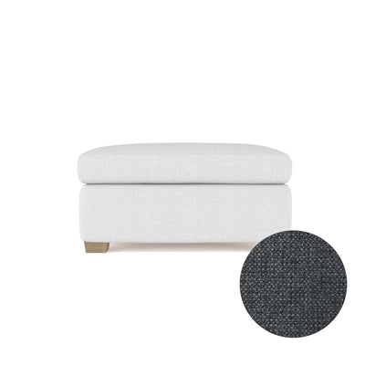 Rivington Ottoman - Bluebell Basketweave