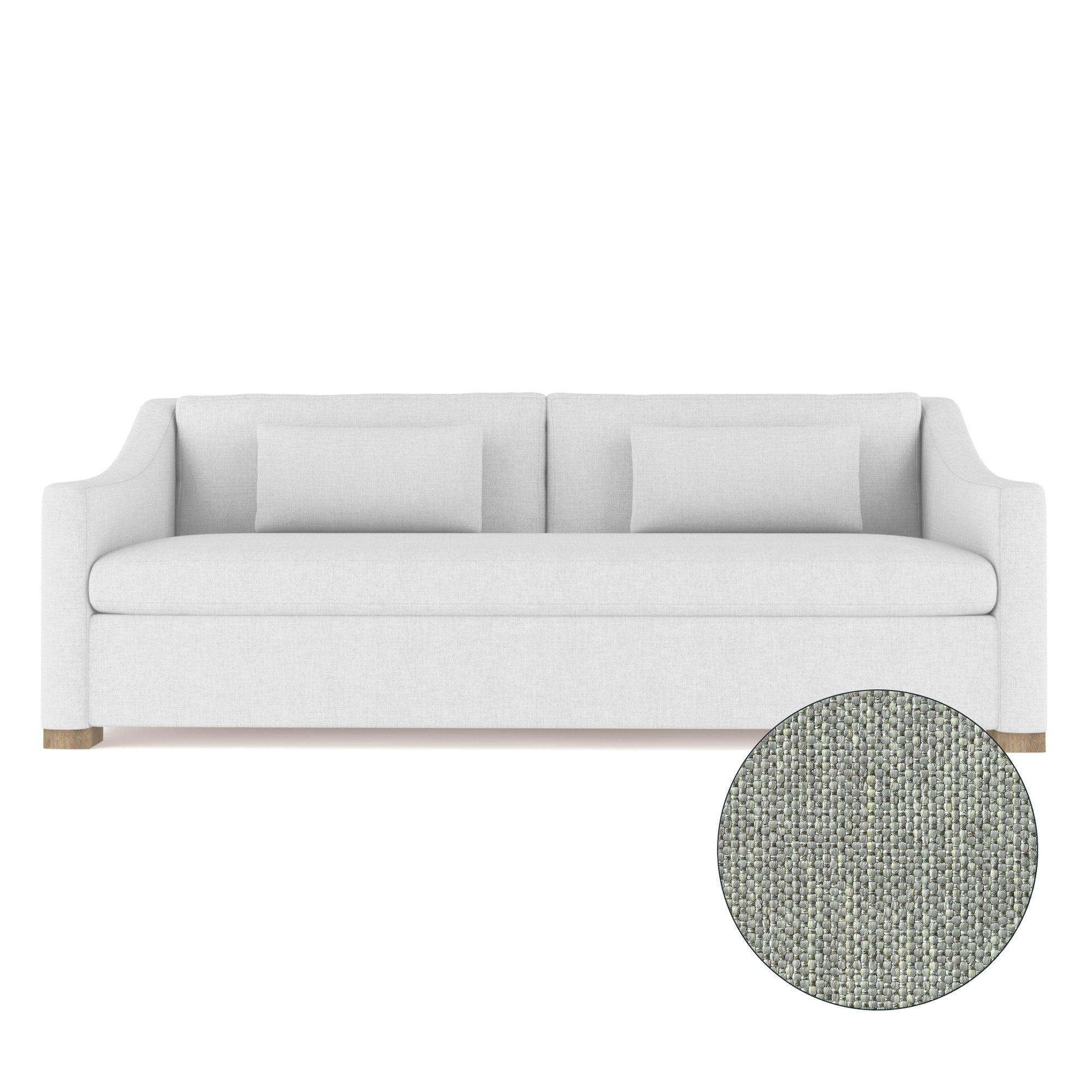 Crosby Sofa - Haze Pebble Weave Linen