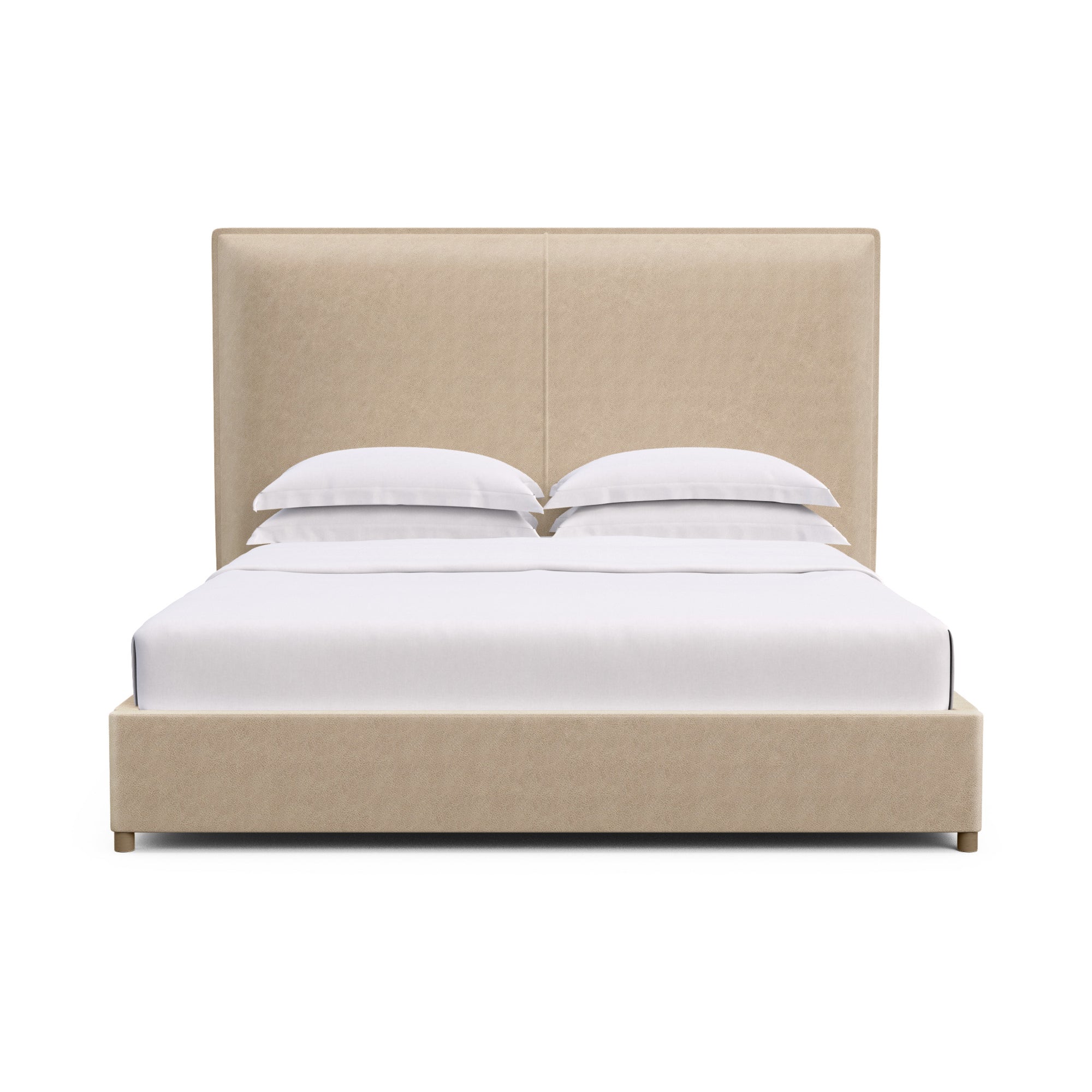 Mansfield Panel Bed - Oyster Vintage Leather