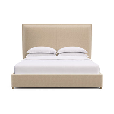Mansfield Panel Bed - Oyster Vintage Leather