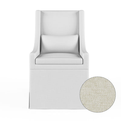 Serena Dining Chair - Alabaster Pebble Weave Linen