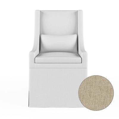 Serena Dining Chair - Oyster Pebble Weave Linen