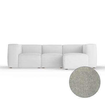 Varick Right-Chaise Sectional - Haze Basketweave