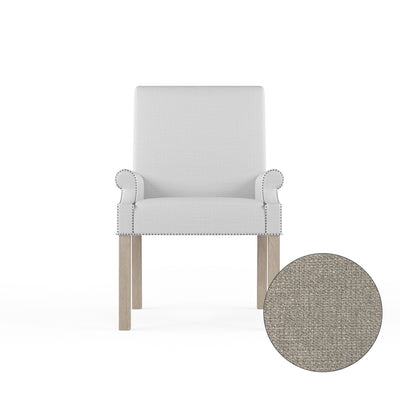Abigail Dining Chair - Silver Streak Basketweave