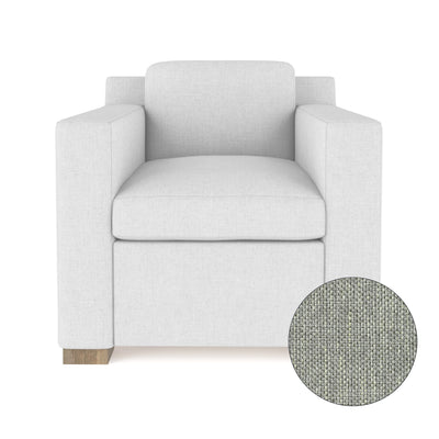 Mercer Chair - Haze Pebble Weave Linen