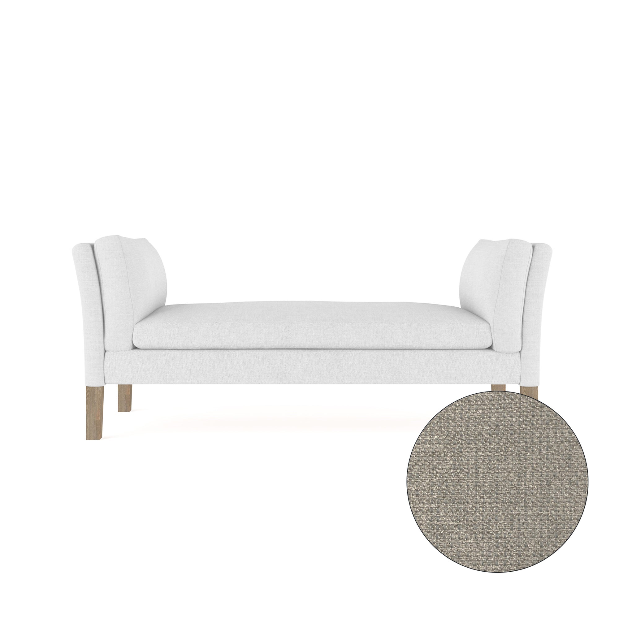 Charlton Bench - Silver Streak Basketweave