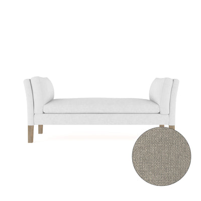 Charlton Bench - Silver Streak Basketweave