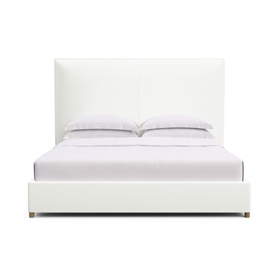 Mansfield Panel Bed - Blanc Plush Velvet