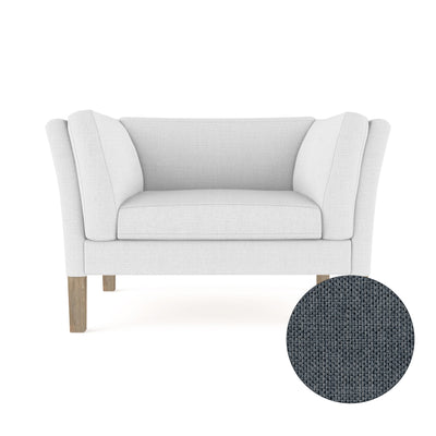 Charlton Chair - Bluebell Pebble Weave Linen