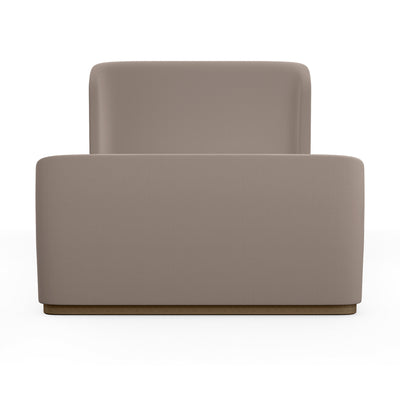 Barrow Shelter Bed - Pumice Box Weave Linen