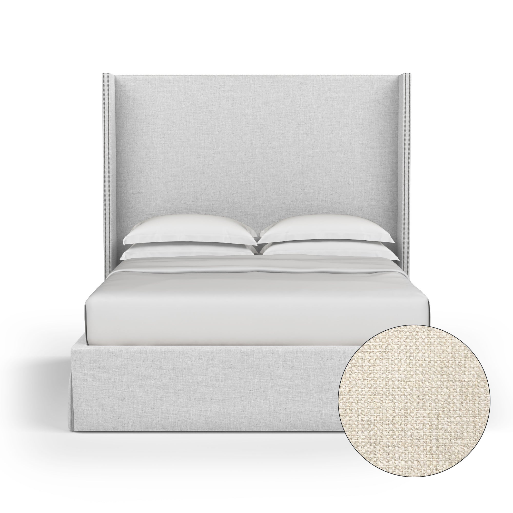 Kaiser Box Bed - Alabaster Basketweave