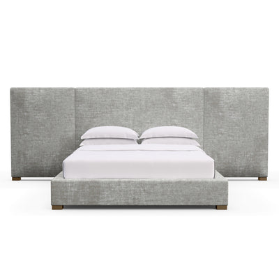 Prospect Extended Panel Bed - Silver Streak Crushed Velvet