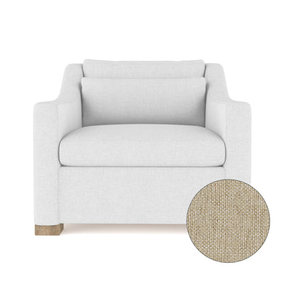Crosby Chair - Oyster Pebble Weave Linen