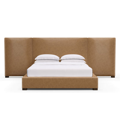 Prospect Extended Panel Bed - Cognac Distressed Leather