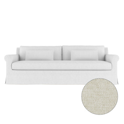 Ludlow Sofa - Alabaster Pebble Weave Linen