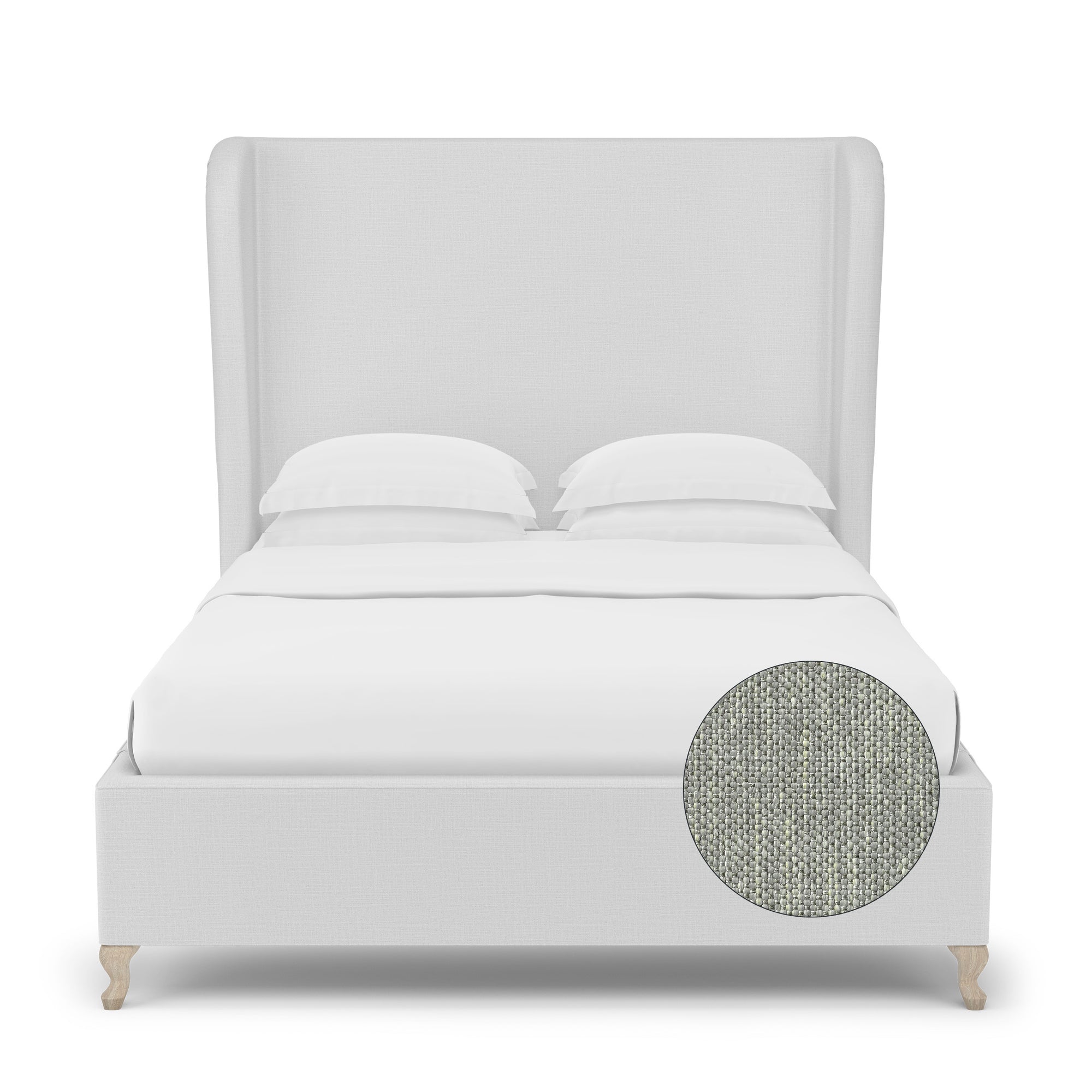 Humboldt Shelter Bed - Haze Pebble Weave Linen
