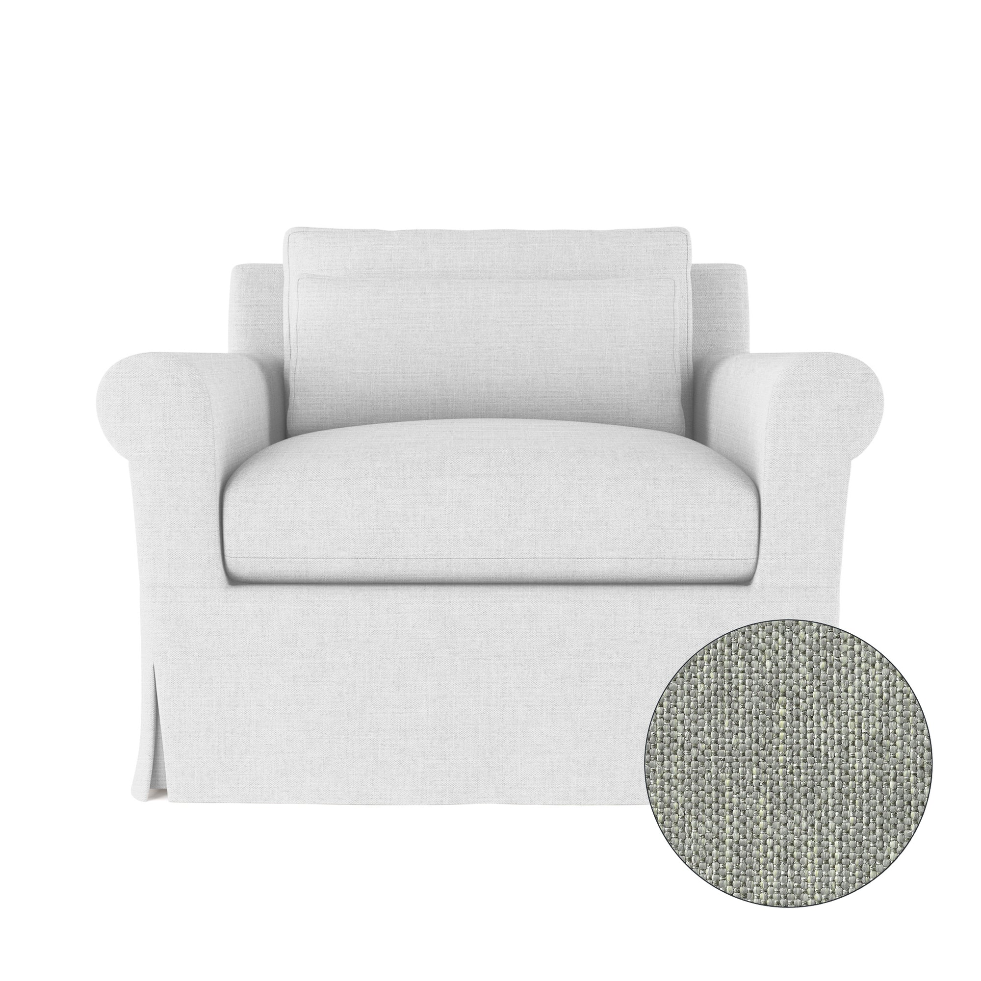 Ludlow Chair - Haze Pebble Weave Linen