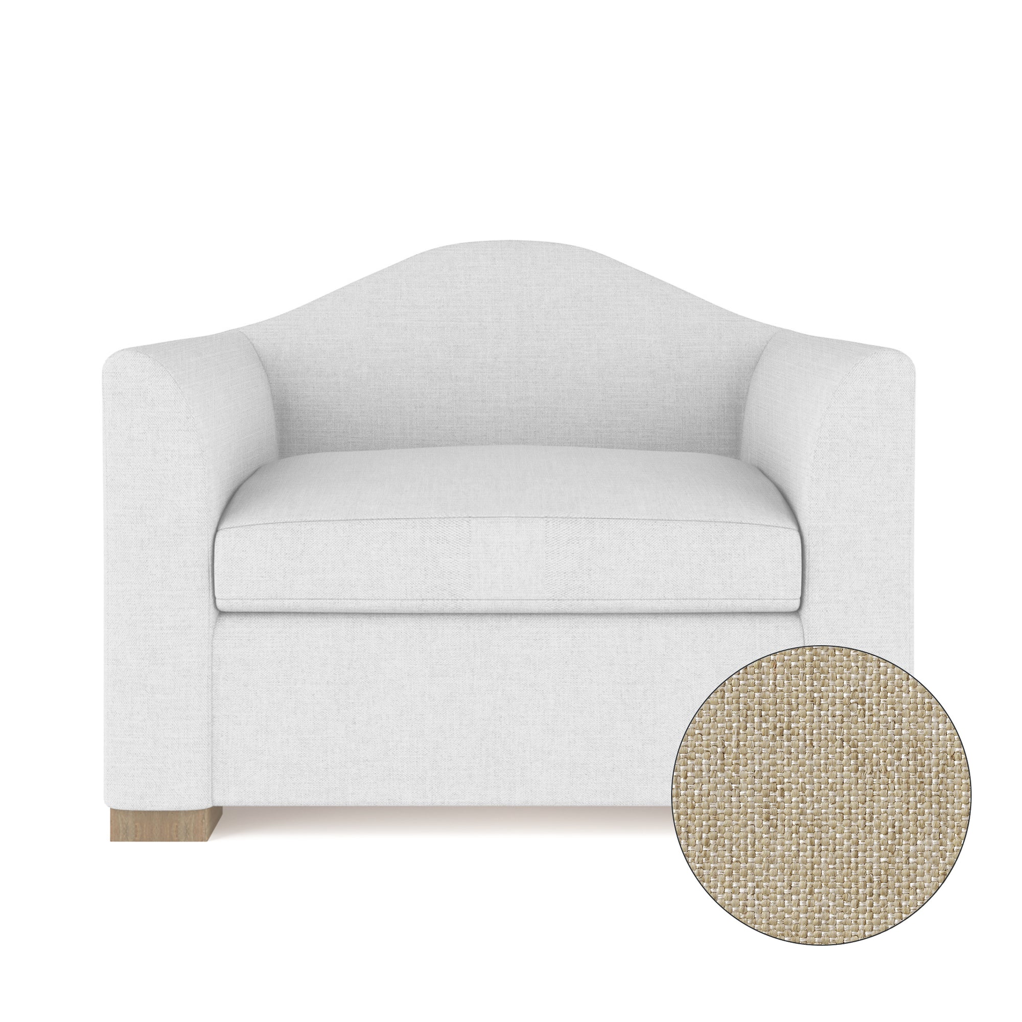 Horatio Chair - Oyster Pebble Weave Linen