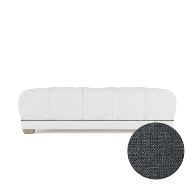 Hudson Table Ottoman - Bluebell Basketweave