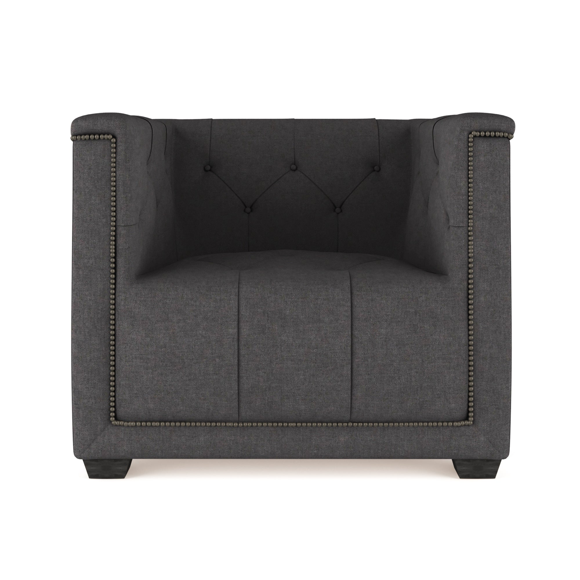 Hudson Chair - Graphite Plush Velvet