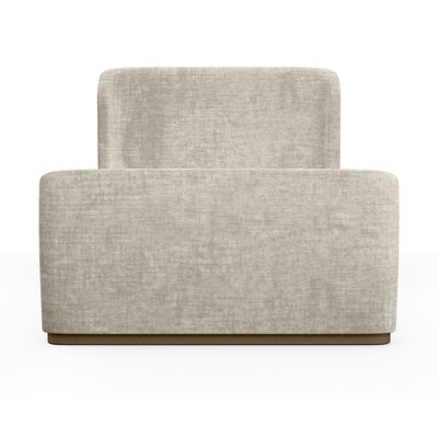 Barrow Shelter Bed - Oyster Crushed Velvet