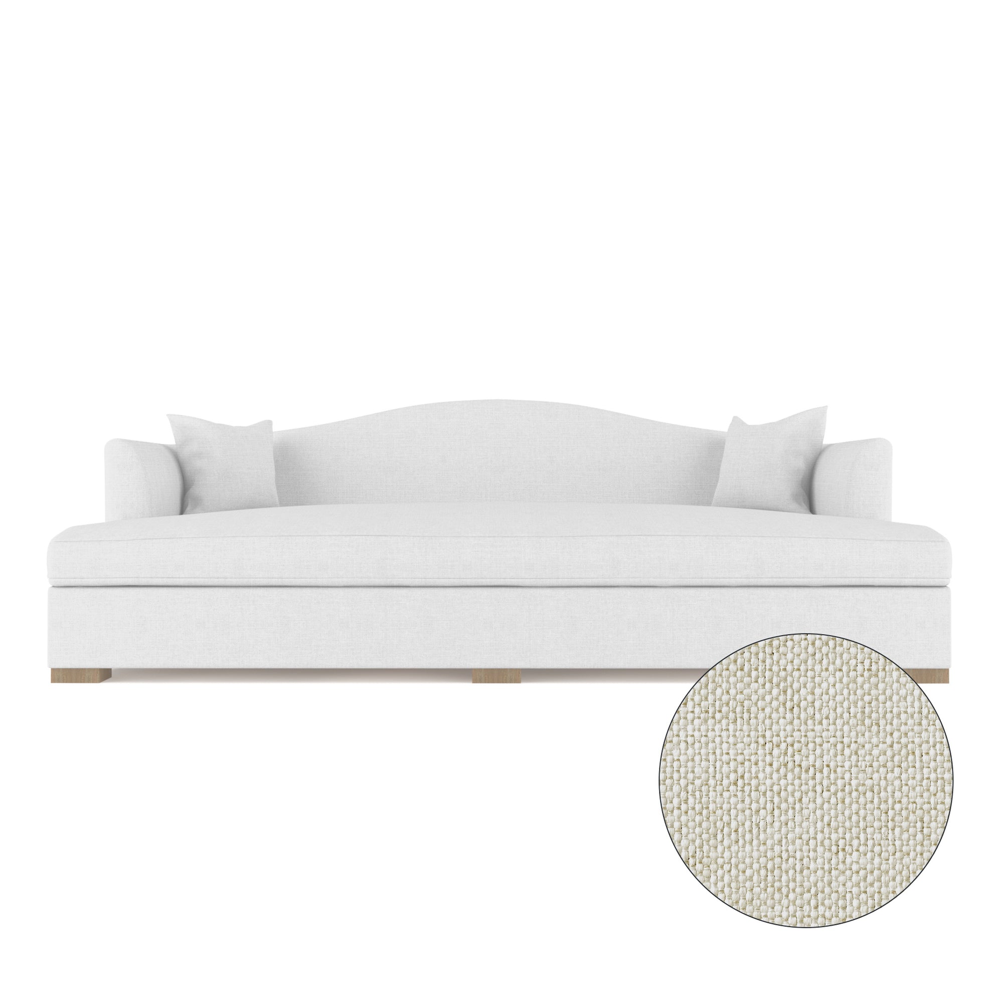 Horatio Daybed - Alabaster Pebble Weave Linen