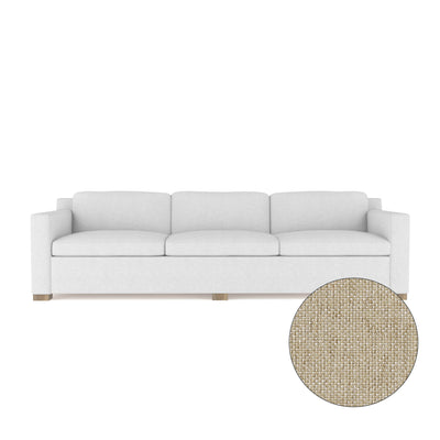 Mercer Sofa - Oyster Pebble Weave Linen