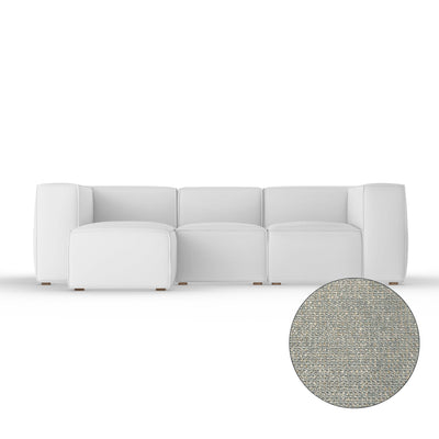 Varick Left-Chaise Sectional - Haze Basketweave